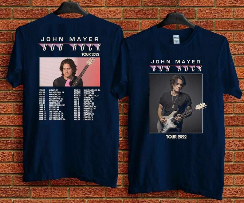 John Mayer Sob Rock America Tour 2022 T Shirt Size Up To 5xl