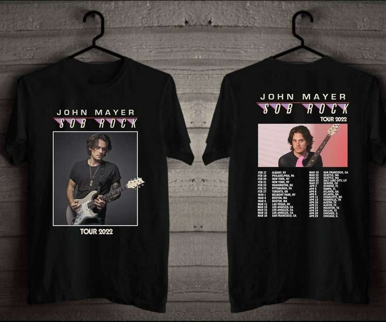 John Mayer Sob Rock America Tour 2022 Unisex T Shirt Size Up To 5xl