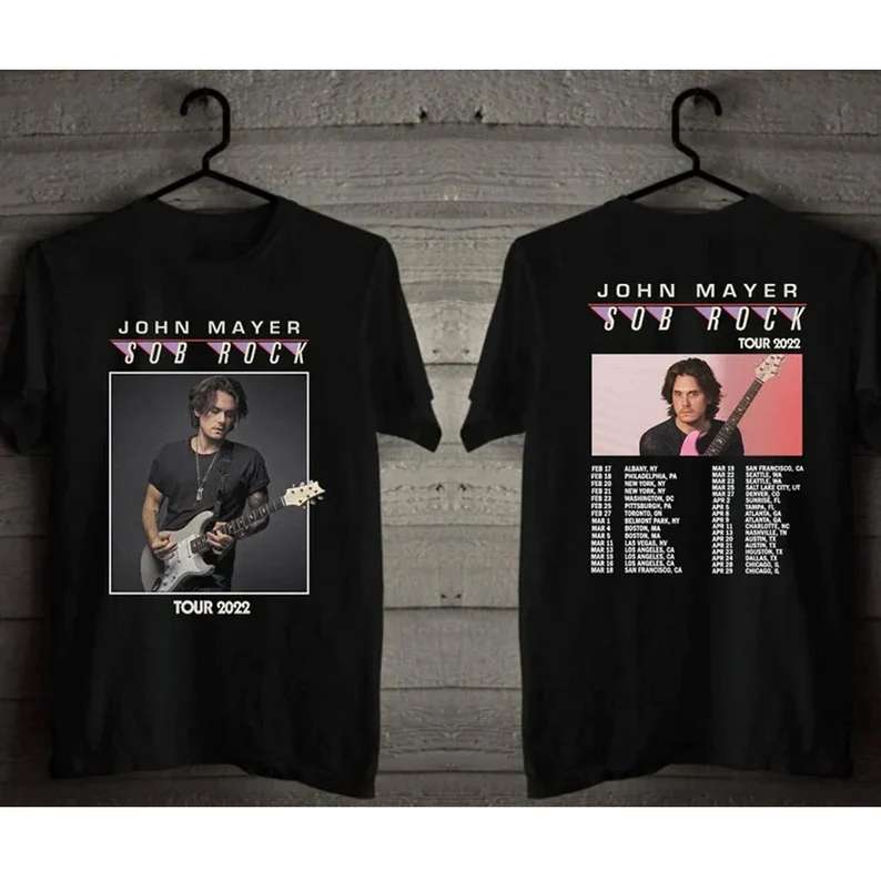 John Mayer Us 2022 Tour T Shirt Merch Singer Size Up To 5xl