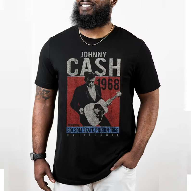 Johnny Cash One More Song 1968 T-shirt Size Up To 5xl