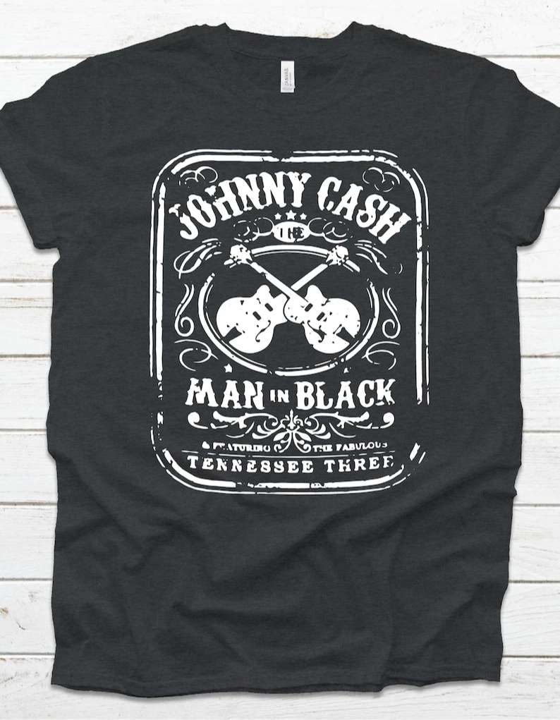 Johnny Cash T Shirt The Man In Black Size Up To 5xl