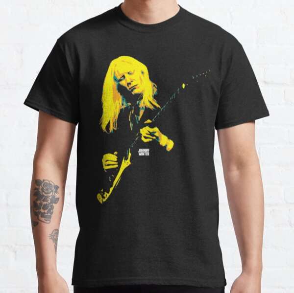 Johnny Winter T-shirt Music Singer Size Up To 5xl