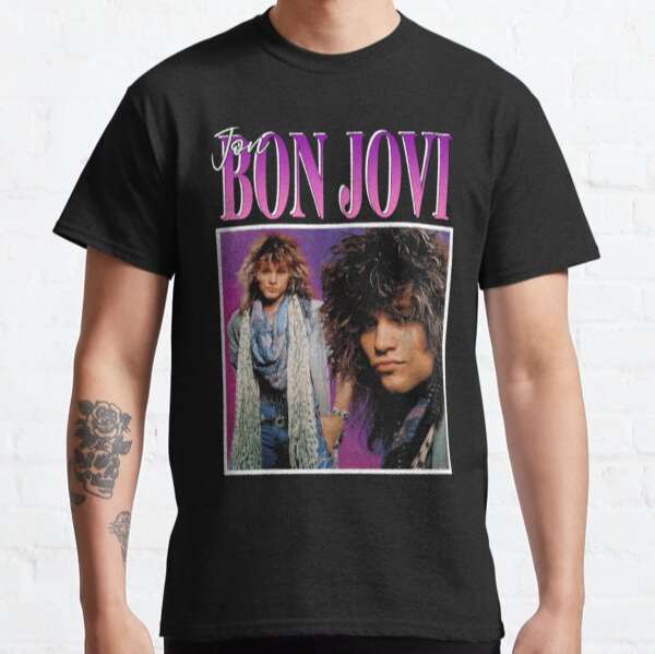 Jon Bon Jovi Classic T-shirt Music Singer Size Up To 5xl