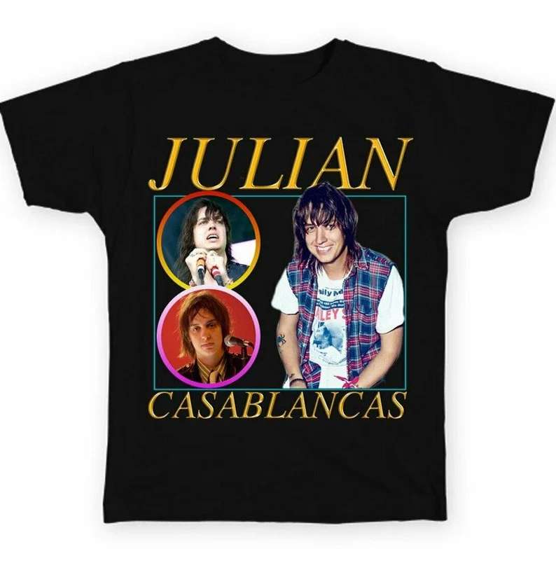 Julian Casablancas T Shirt The Strokes Merch Size Up To 5xl