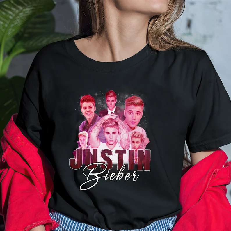 Justin Bieber Singer T-shirt Music Lover Size Up To 5xl