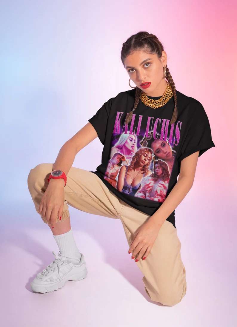 Kali Uchis Merch Music Singer Black T Shirt Size Up To 5xl