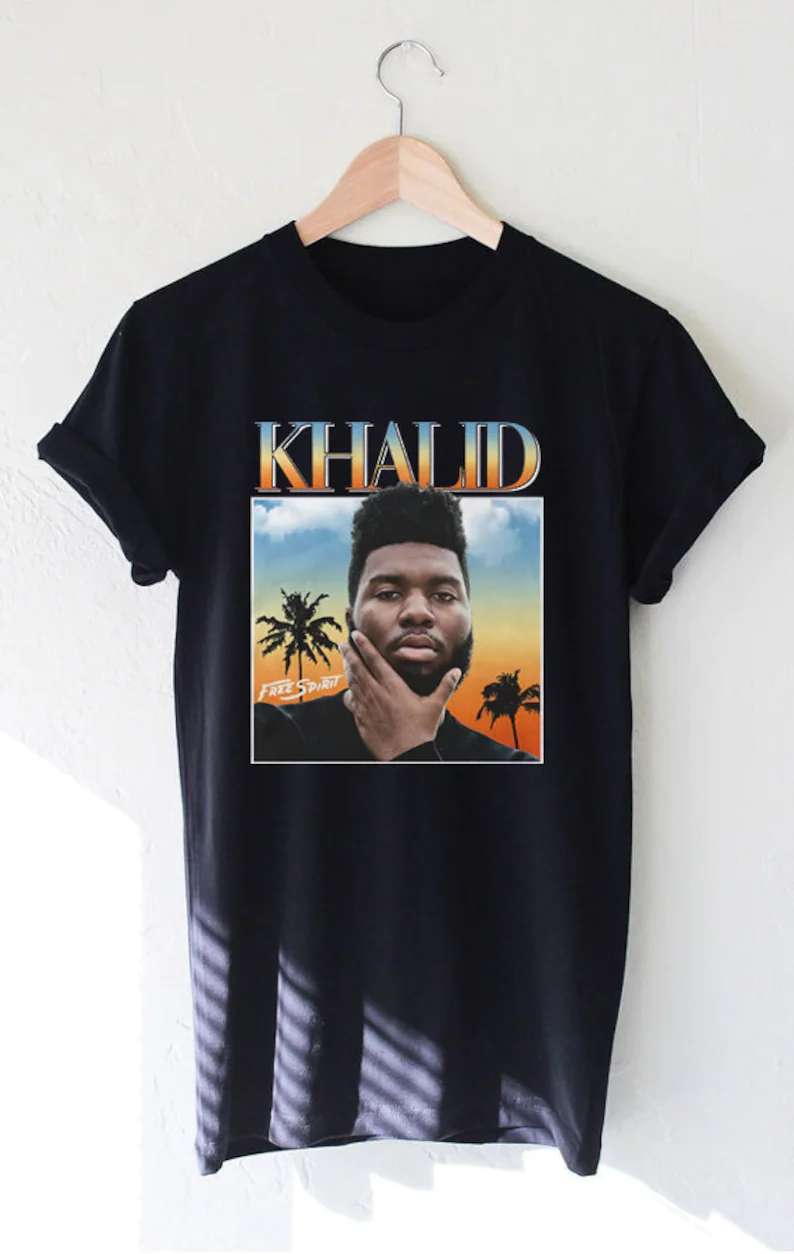 Khalid Singer Black Unisex Shirt Size Up To 5xl