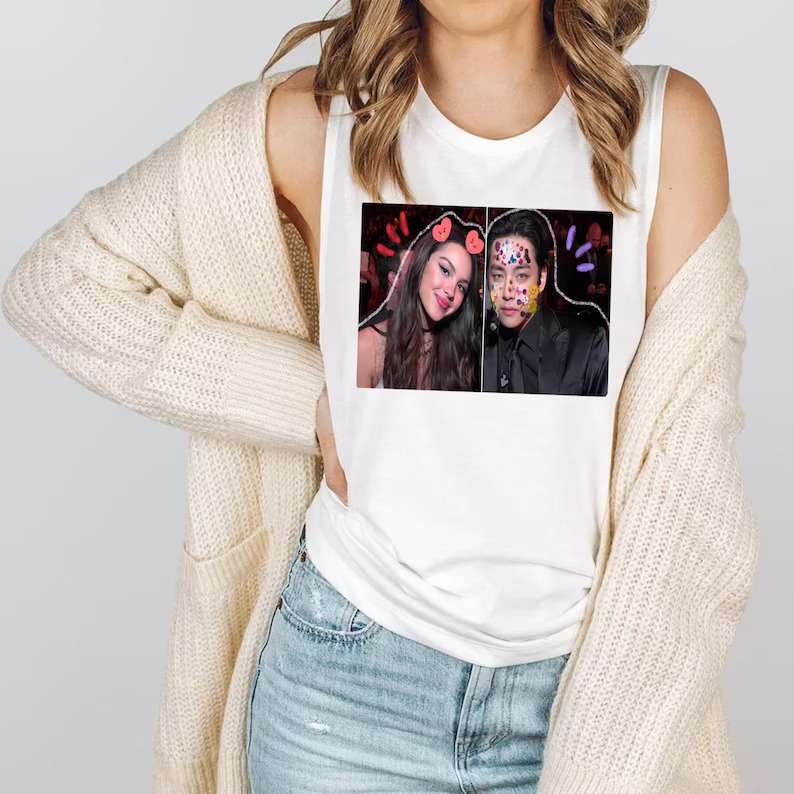 Kim Taehyung And Olivia Rodrigo T Shirt Size Up To 5xl