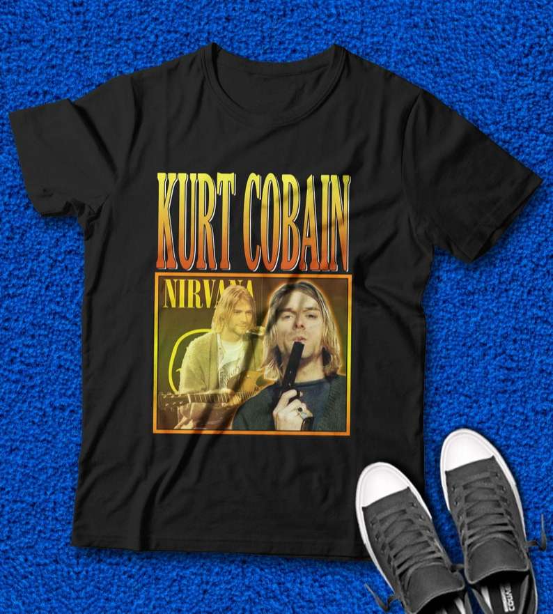 Kurt Cobain T Shirt Music Singer Size Up To 5xl