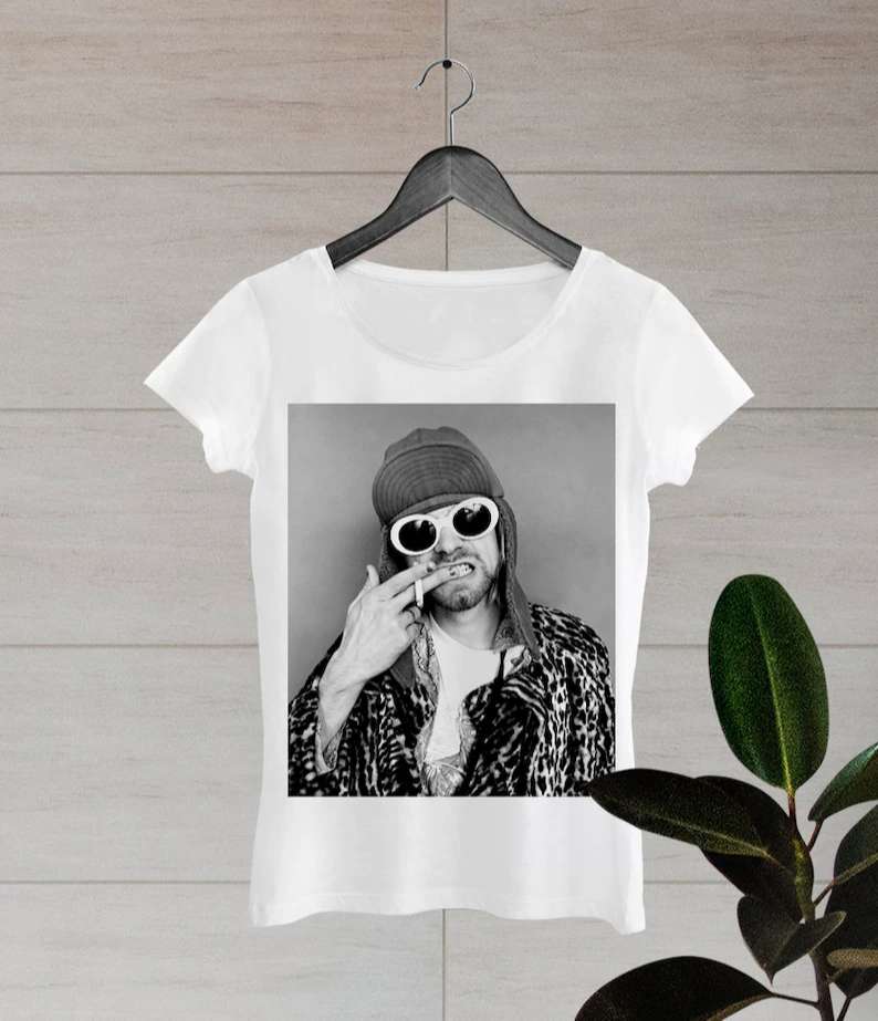 Kurt Cobain T Shirt Singer For Fans Size Up To 5xl