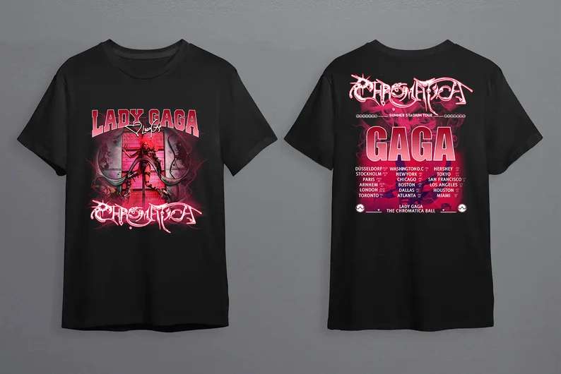 Lady Gaga The Chromatica Ball Tour 2022 T-shirt-trungten-7ytss Size Up To 5xl