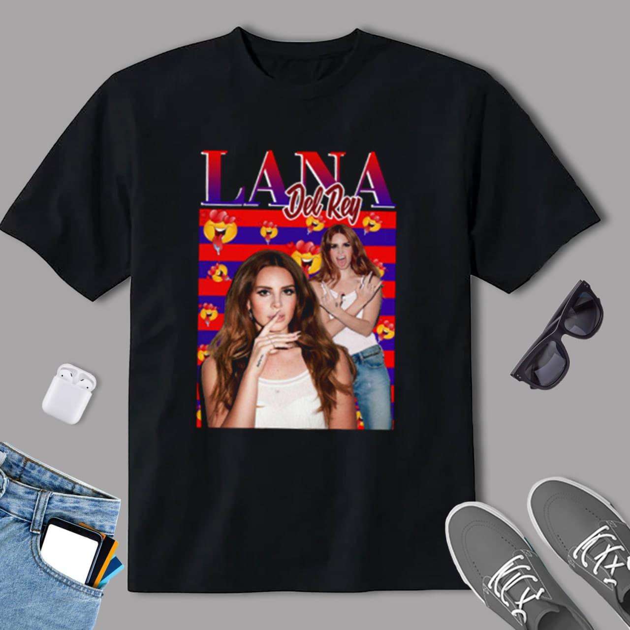 Lana Del Rey Classic Black T Shirt Singer Size Up To 5xl