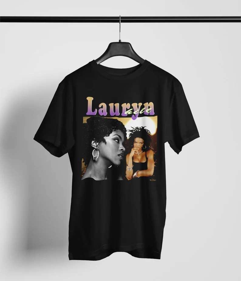 Lauryn Hill Singer Music Retro T-shirt Size Up To 5xl