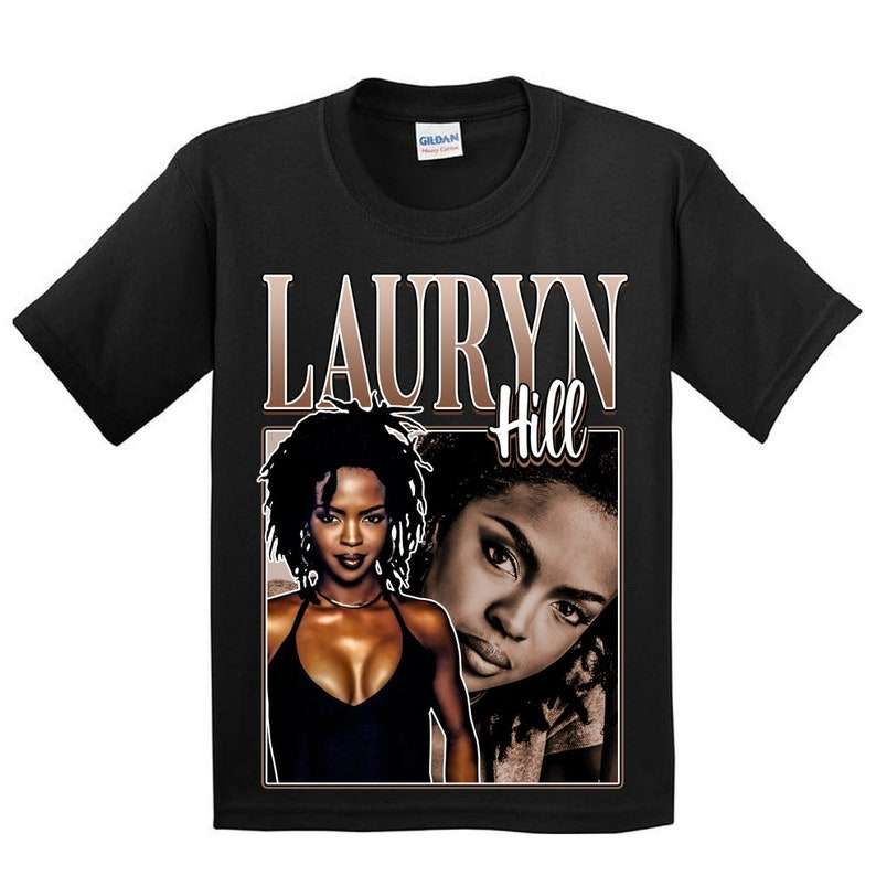 Lauryn Hill Singer Vintage Black T Shirt Size Up To 5xl