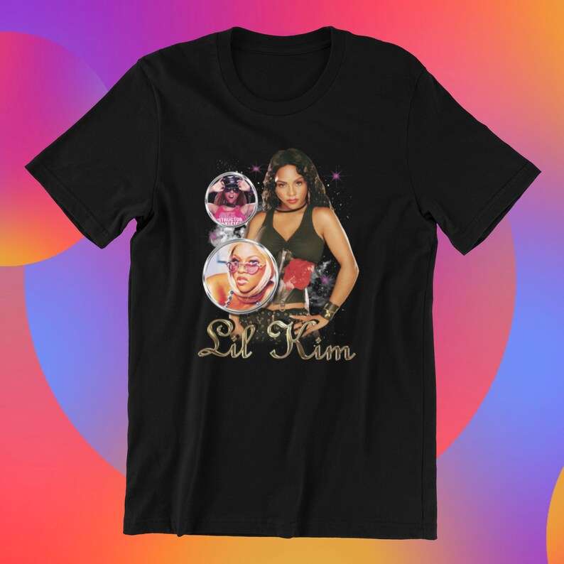 Lil Kim 90s Poster Merch T-shirt Size Up To 5xl