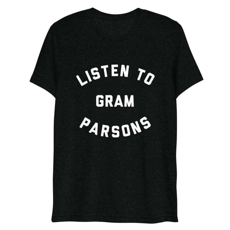 Listen To Gram Parsons T-shirt Singer Music Size Up To 5xl