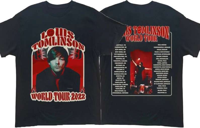 Louis Tomlinson World Tour 2022 T-shirt Concert Size Up To 5xl