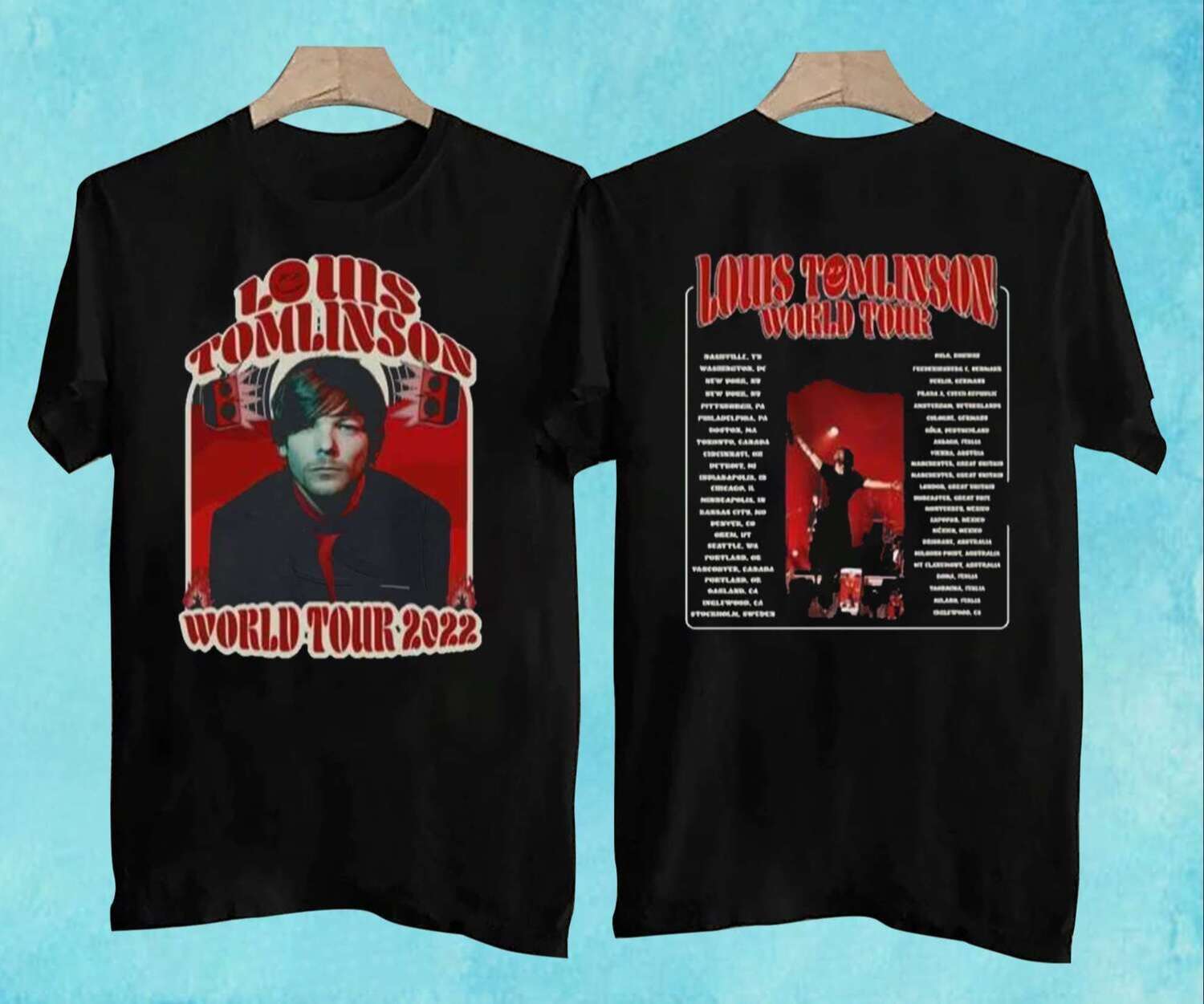 Louis Tomlinson World Tour 2022 T Shirt Size Up To 5xl