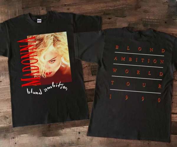 Madonna Blond Ambition World Tour Concert Unisex Graphic T Shirt Size Up To 5xl