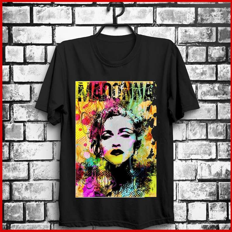 Madonna Color Pop Singer Unisex T Shirt Size Up To 5xl