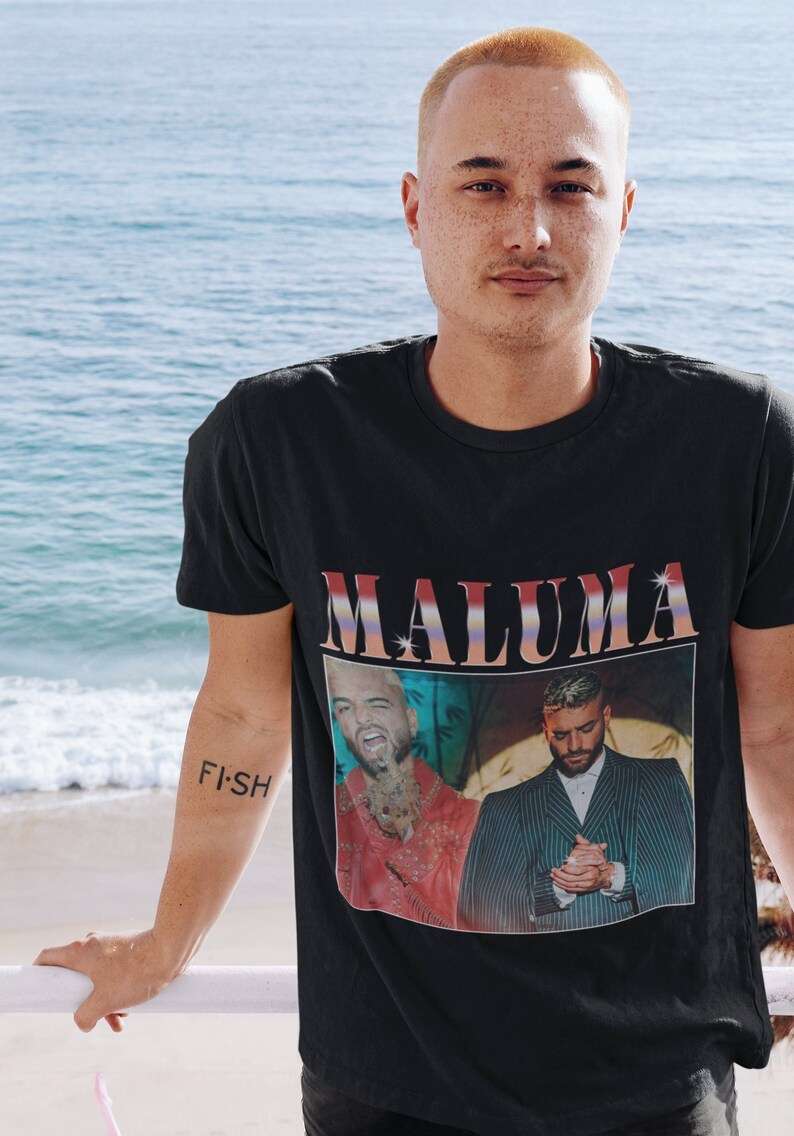 Maluma T Shirt Merch Music Singer-trungten-oz8p9 Size Up To 5xl