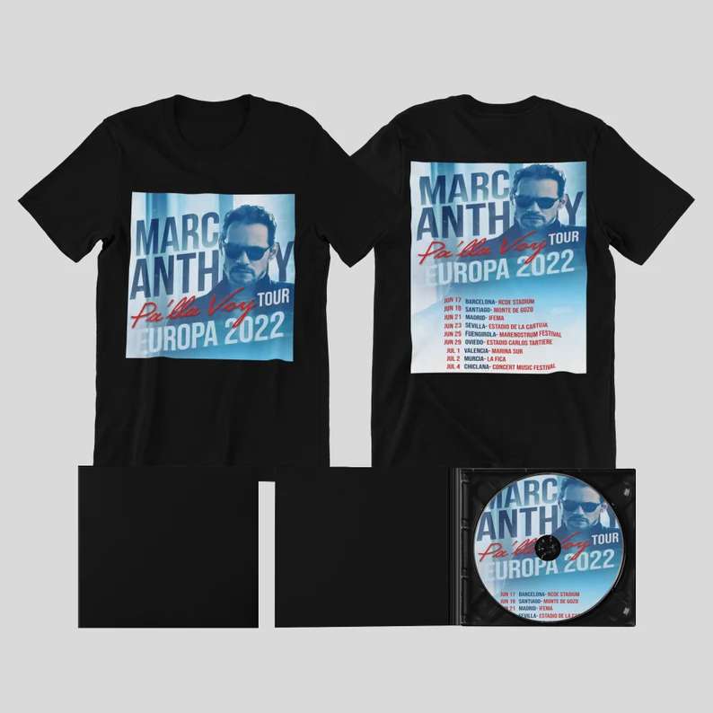 Marc Anthony Palla Voy Tour T Shirt Size Up To 5xl