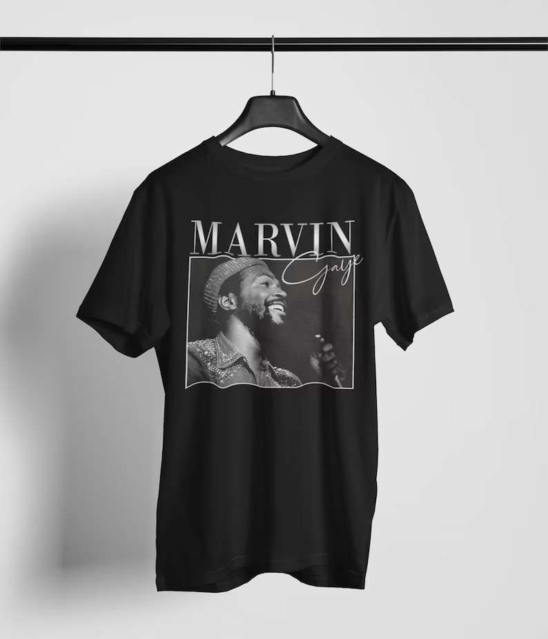 Marvin Gaye Singer Retro T-shirt Size Up To 5xl