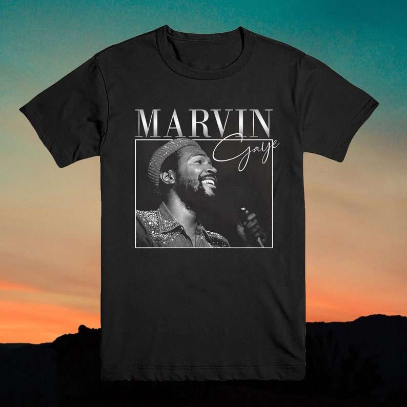 Marvin Gaye Singer T Shirt Merch Music Size Up To 5xl