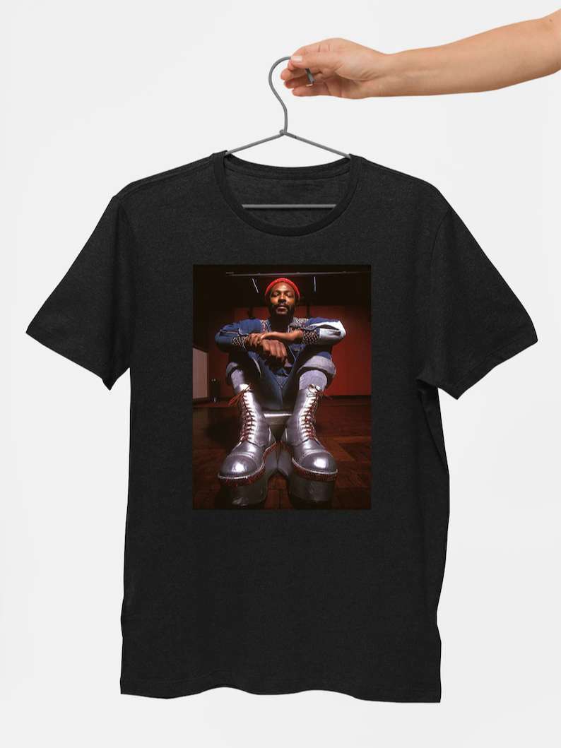 Marvin Gaye T Shirt Merch Soul Music Singer Size Up To 5xl