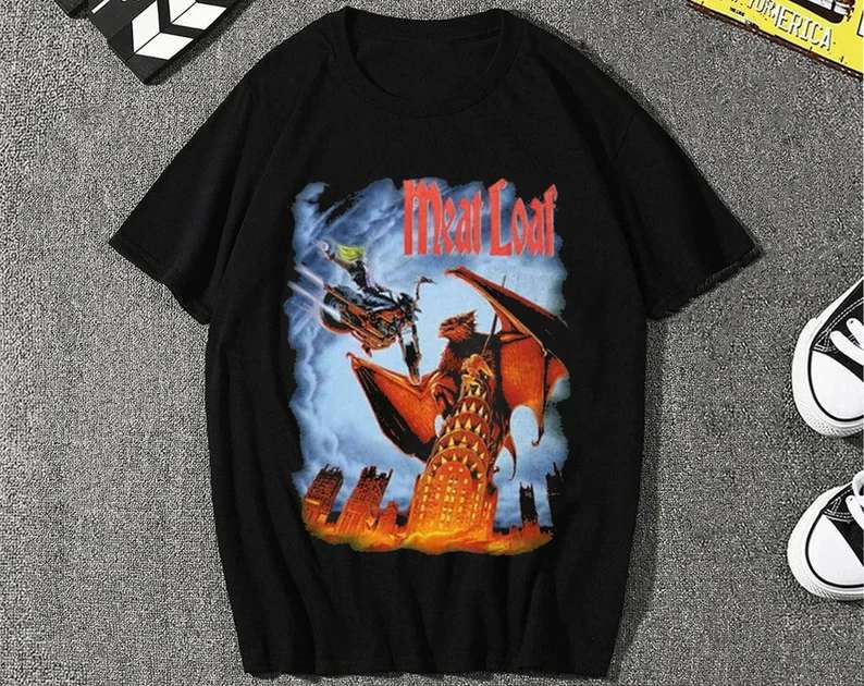 Meat Loaf Everything Louder Than Everything Else World Tour 1993 T-shirt Size Up To 5xl