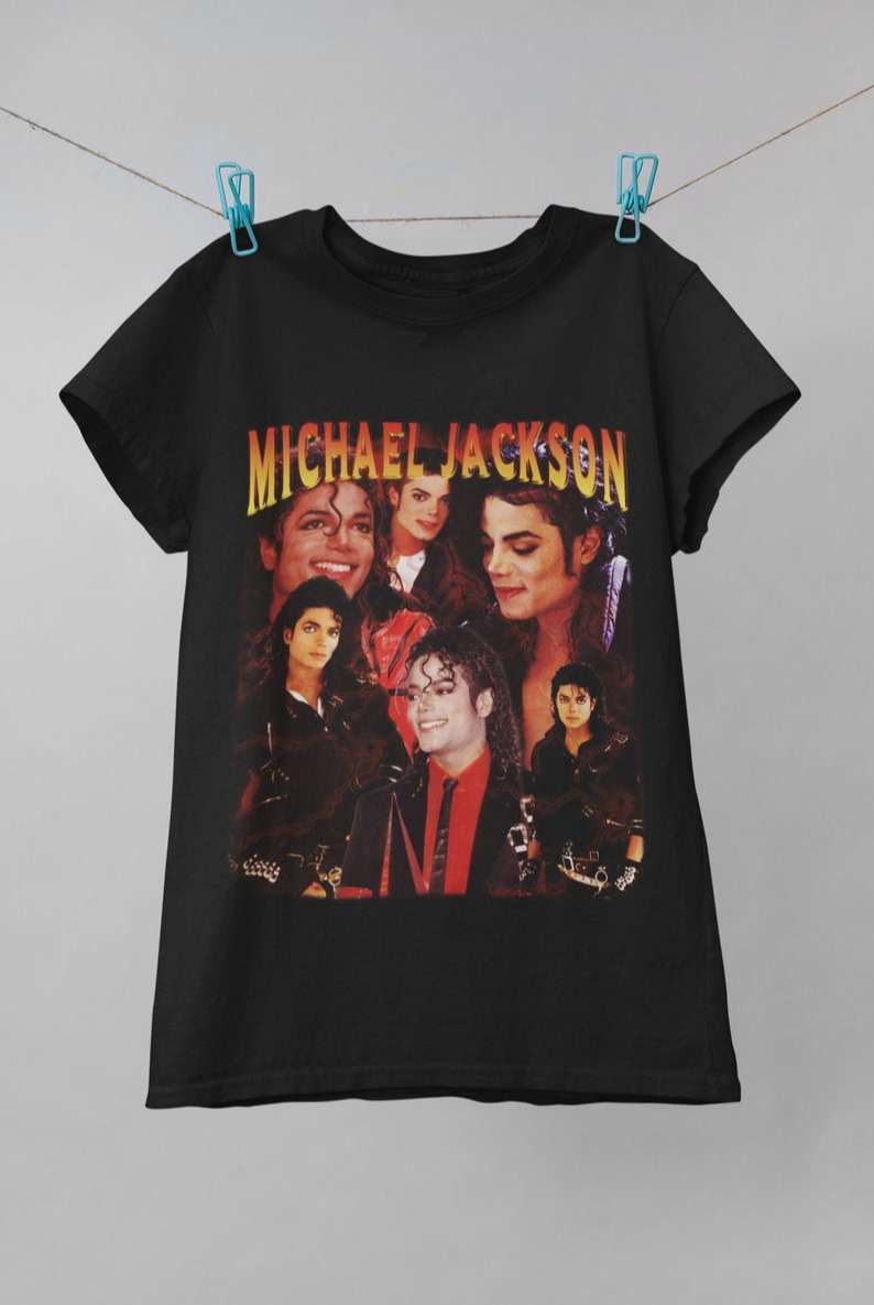 Michael Jakson Vintage Print T Shirt Size Up To 5xl