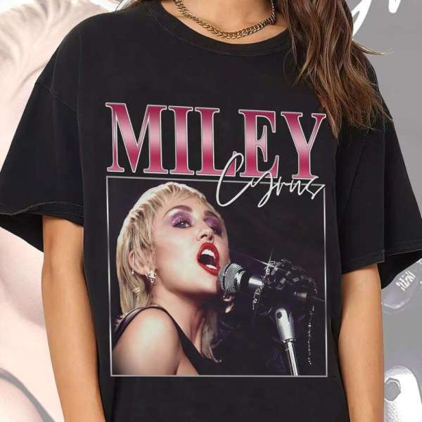 Miley Cyrus Shirt Music Singer Retro Size Up To 5xl