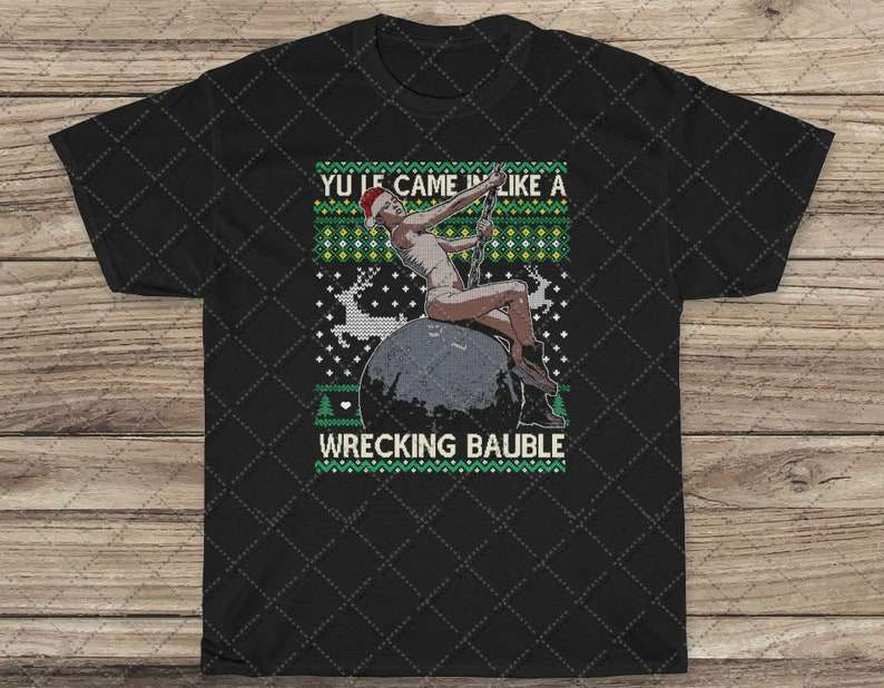 Miley Cyrus Ugly Christmas T Shirt Size Up To 5xl