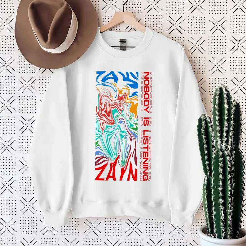 Nobody Is Listening Zayn Malik T Shirt Size Up To 5xl