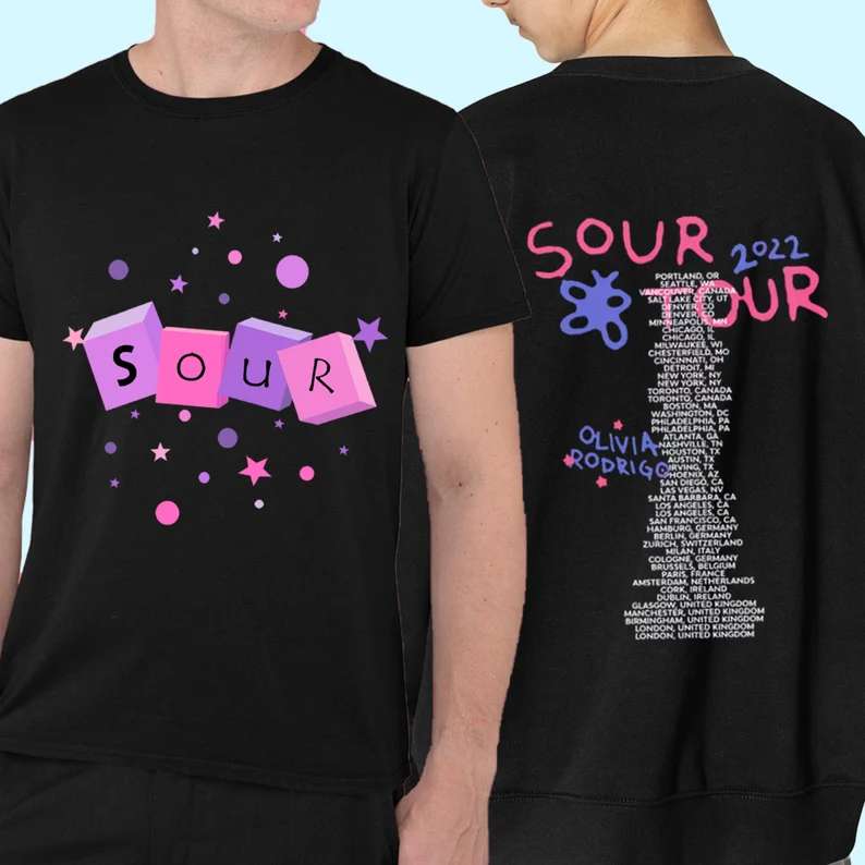 Olivia Rodrigo Sour Tour 2022 Concert T Shirt Size Up To 5xl