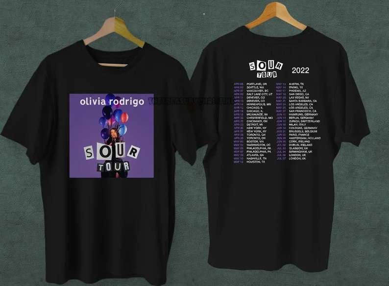 Olivia Rodrigo Sour Tour 2022 T Shirt Merch Size Up To 5xl