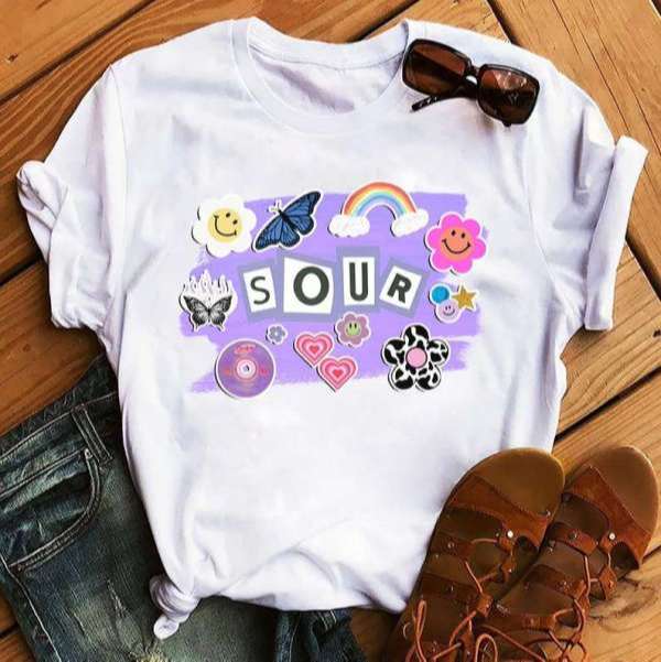 Olivia Rodrigo Sour Unisex Graphic T Shirt Size Up To 5xl