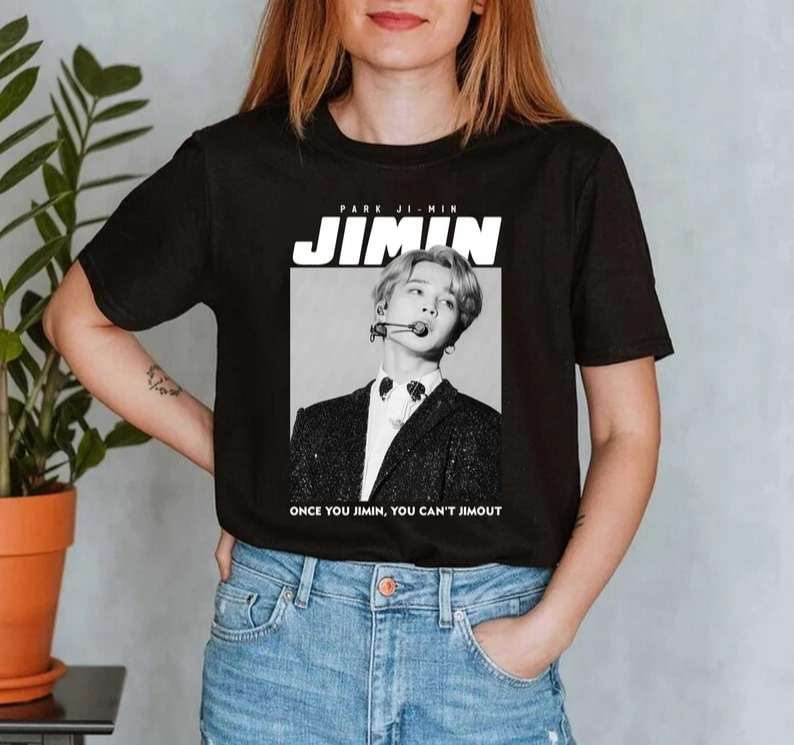 Once Jimin You Cant Jimout Bts Shirt Size Up To 5xl