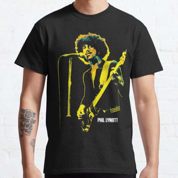 Phil Lynott T-shirt Singer Size Up To 5xl