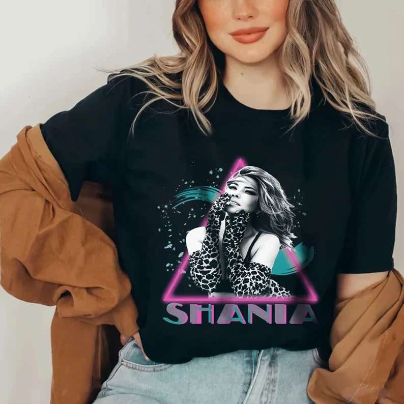 Rare Vintage 90s Shania Twain T-shirt Size Up To 5xl