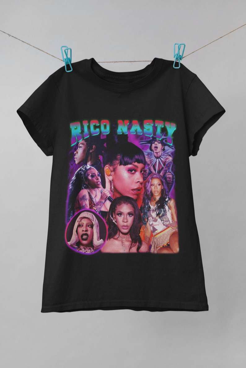 Rico Nasty Vintage Print T Shirt Size Up To 5xl