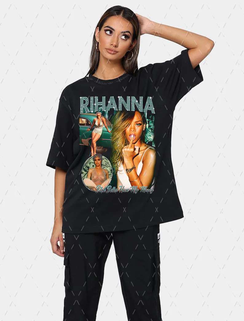 Rihanna T Shirt Vintage 90s Size Up To 5xl