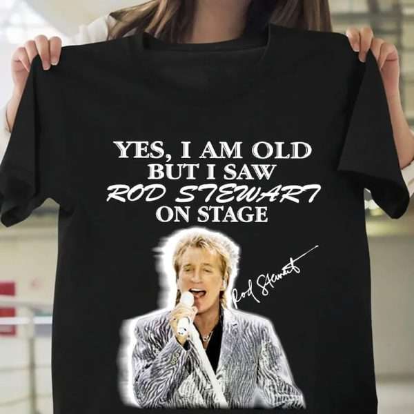 Rod Stewart On Stage T Shirt Music Size Up To 5xl