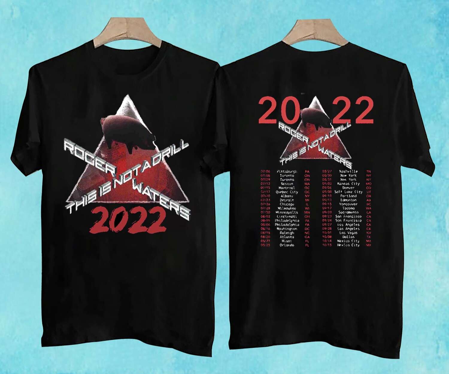 Roger Waters 2022 This Is Not A Drill Concert Tour T-shirt Size Up To 5xl