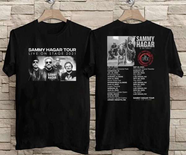 Sammy Hagar Live On Stage Summer Tour 2021 T Shirt S-5xl Size Up To 5xl