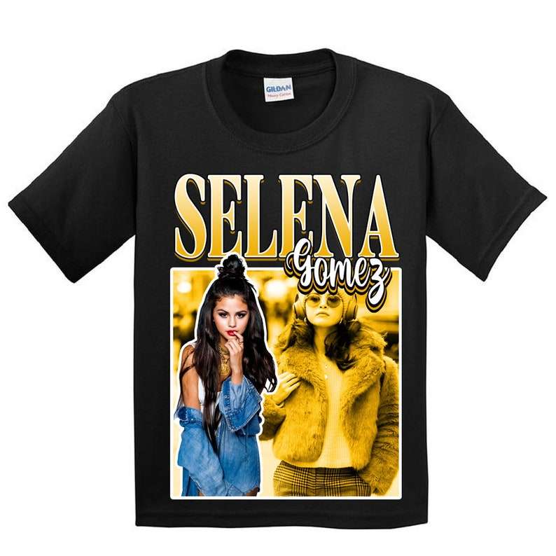 Selena Gomez Singer Vintage Black T Shirt Size Up To 5xl