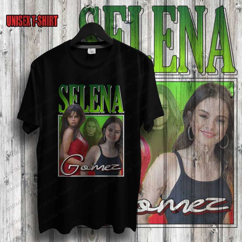 Selena Gomez T Shirt Music Singer Merch Size Up To 5xl