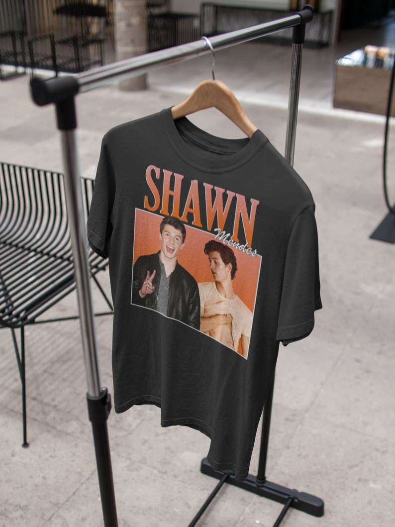 Shawn Mendes Black T Shirt Music Singer Size Up To 5xl