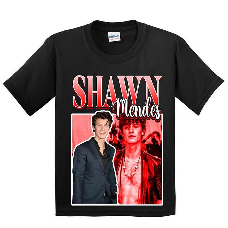 Shawn Mendes Singer Vintage Black T Shirt Size Up To 5xl