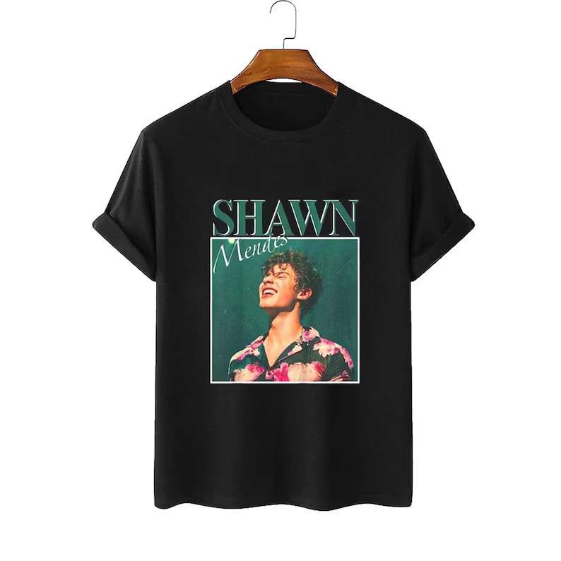 Shawn Mendes T Shirt Music Singer For Fans Size Up To 5xl